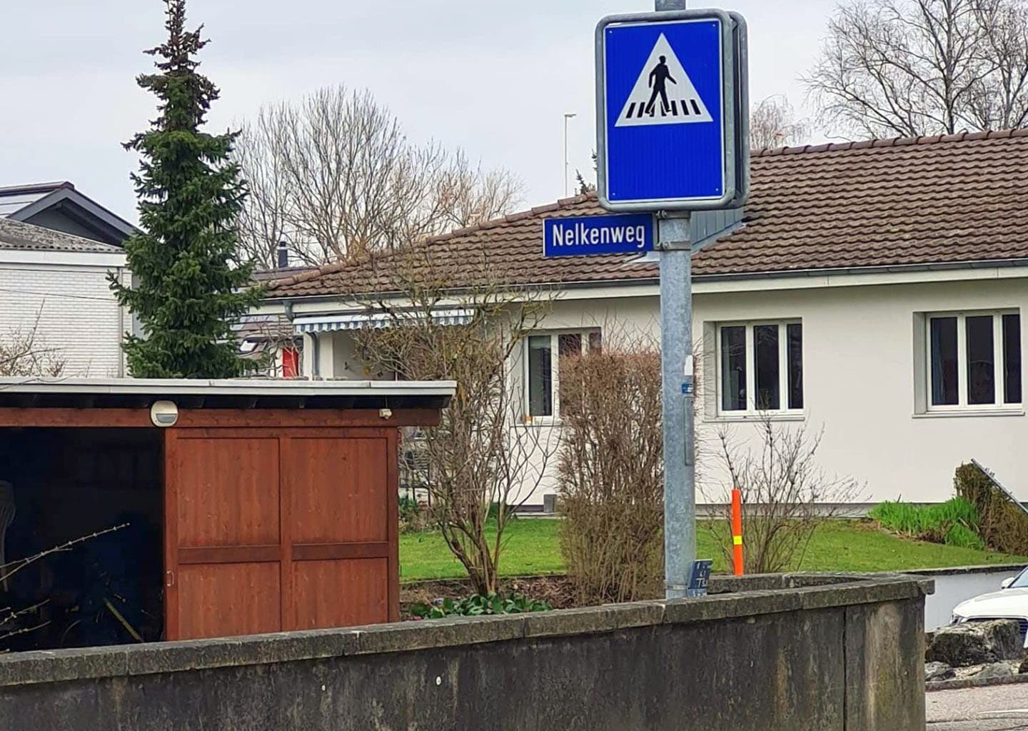 Strassenschild Nelkenweg